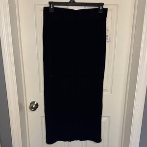 NWT a.n.a Elegant Black Maxi Skirt with Side Slits